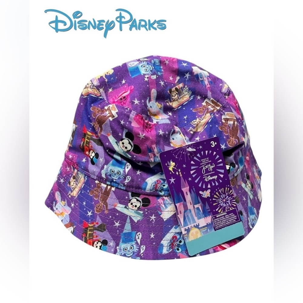 Disney Parks Joey Chou Bucket Hat Character Print NWT Exclusive